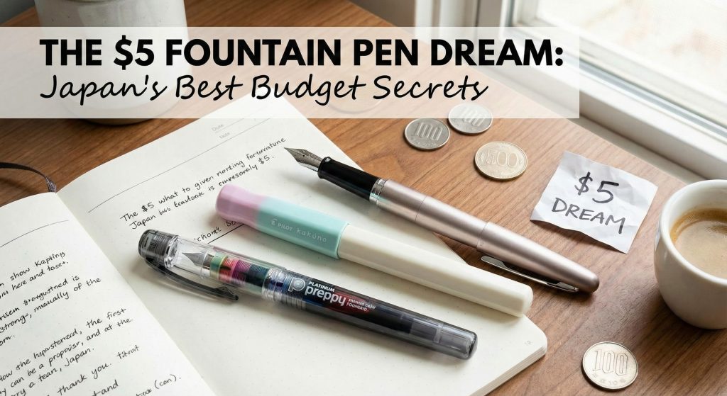The $5 Fountain Pen That Writes Like a Dream: Japan’s Best Budget Secrets